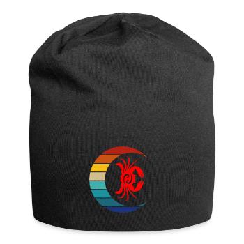 Sternzeichen Krebs - Jersey-Beanie - Schwarz - Vorne
