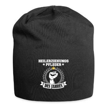 Heilerziehungspfleger des Jahres Pflegekraft hep - Jersey-Beanie - Schwarz - Vorne