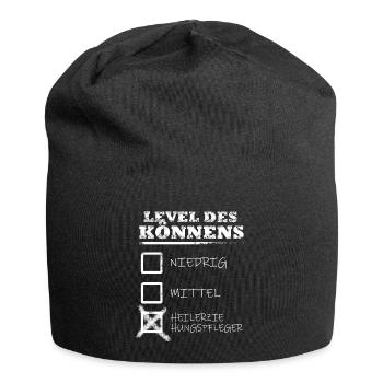 Level des Könnens Heilerziehungspfleger Geschenk - Jersey-Beanie - Schwarz - Vorne