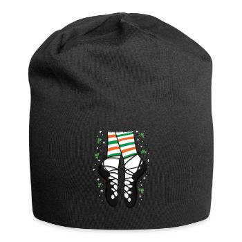 Cartoon Ghillies Irish Dance Gift - Jersey-Beanie - Schwarz - Vorne