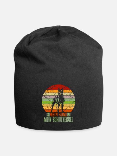 Mein Hund Mein Schutzengel Hunde - Jersey-Beanie - Schwarz