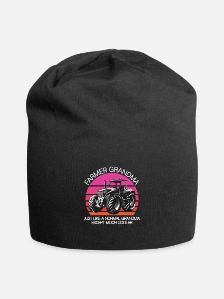 Farmer Grandma - Jersey-Beanie - Schwarz
