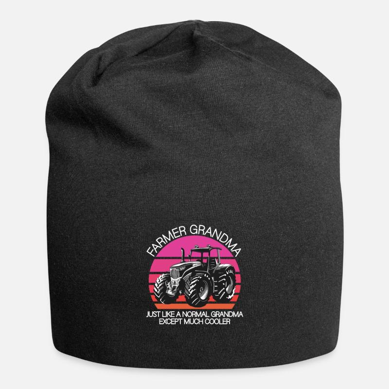 Farmer Grandma - Jersey-Beanie - Schwarz
