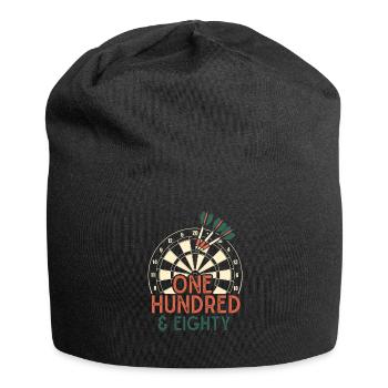 Vintage Darts Dartscheibe 180 One Hundred Eighty - Jersey Beanie - black - Front