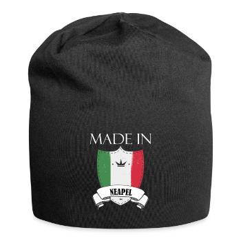 Made in Naples - Jersey Beanie - black - Front
