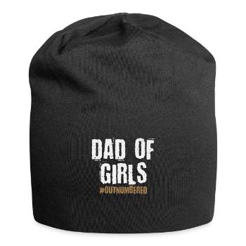 Dad Of Girls Outnumbered Daughter Gifts - Bonnet en jersey - noir - Devant