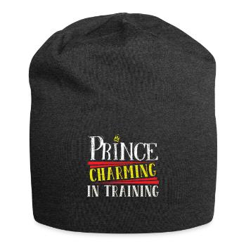 Prince Charming In Training Crown King Queen - Jersey Beanie - charcoal grey - Front