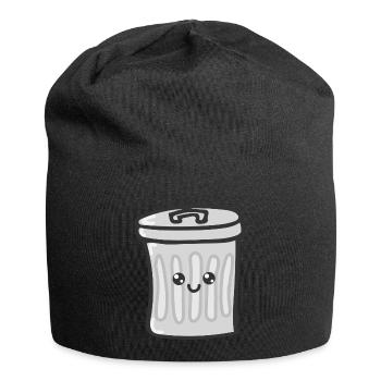 Poubelle Drôle cadeau - Bonnet en jersey - noir - Devant