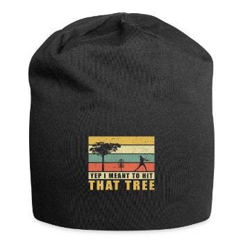 Discgolf | Disc Golf Discgolfspieler Geschenk - Jersey-Beanie - Schwarz - Vorne
