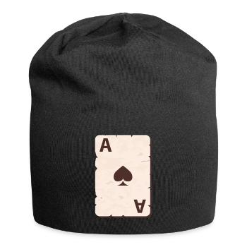 Poker Poker Poker Cadeau De Pik As - Bonnet en jersey - noir - Devant
