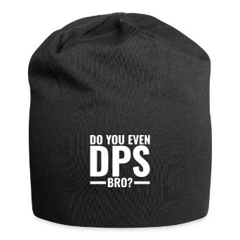 Tun Sie sogar DPS Bro - Lustige MMORPG Gaming GIft - Jersey-Beanie - Schwarz - Vorne