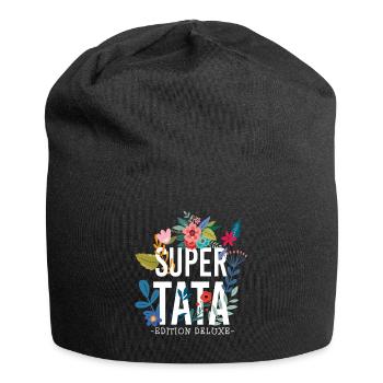 super tata edition de luxe florale, annonce de - Bonnet en jersey - noir - Devant