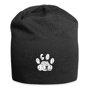Patte de chien Chiens Amoureux de la randonnée - Bonnet en jersey - noir - Devant