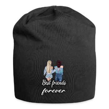 Meilleure amie pour toujours - Bonnet en jersey - noir - Devant