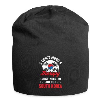 South Korea Therapy South Korea Retro Gift - Jersey Beanie - black - Front