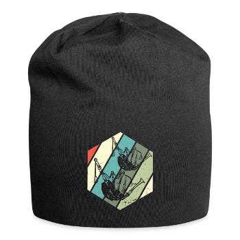 Bagpipe player musician bagpipes music - Jersey Beanie - black - Front