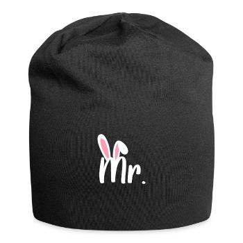 Ears Couple Easter Mr - Jersey Beanie - black - Front