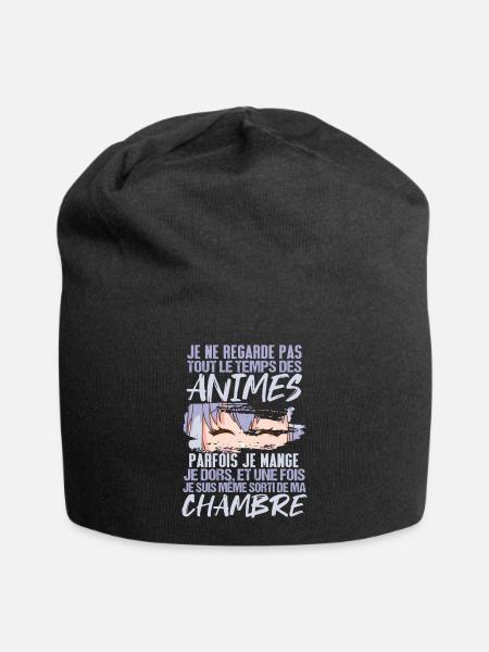 Humour Anime Cadeau Otaku Manga Drôle - Bonnet en jersey - noir