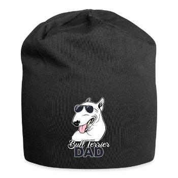 Bull Terrier Dad Terrier Dog Dog Fighting Dog - Jersey Beanie - black - Front