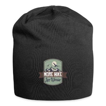 Randonnées montagnes Nature alpinisme Alpinisme forêt - Bonnet en jersey - noir - Devant
