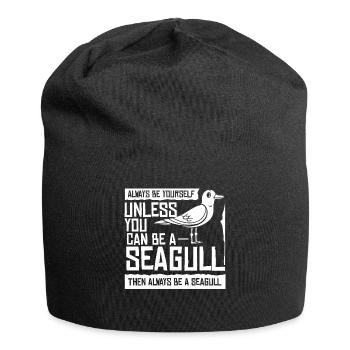 Mouettes Oiseaux de mer Möven Mer - Bonnet en jersey - noir - Devant