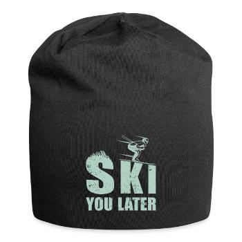 Ski you later Skifahrer Spruch Pistensau Piste - Bonnet en jersey - noir - Devant
