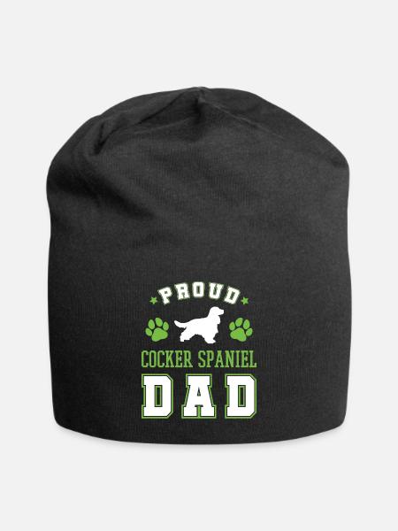 Cocker Spaniel - Bonnet en jersey - noir