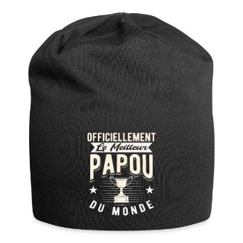 Meilleur Papour Du Monde Cadeaux - Bonnet en jersey - noir - Devant