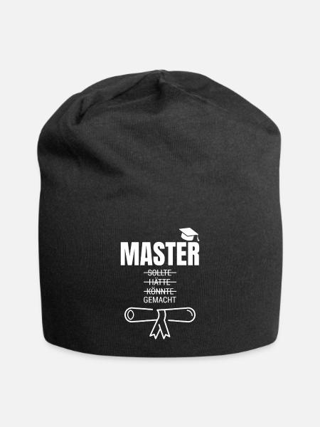 Master Abschluss 2021 Studium Universität - Jersey-Beanie - Schwarz