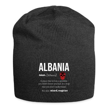 Albania - Jersey Beanie - charcoal grey - Front