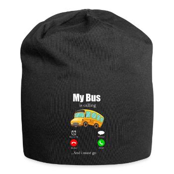 Busfahrer Omnibus Schulbus Öpnv Autobus Geschenk - Jersey-Beanie - Schwarz - Vorne