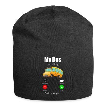 Bus Bus Bus School Bus Public Transport Bus Gift - Jersey Beanie - charcoal grey - Front