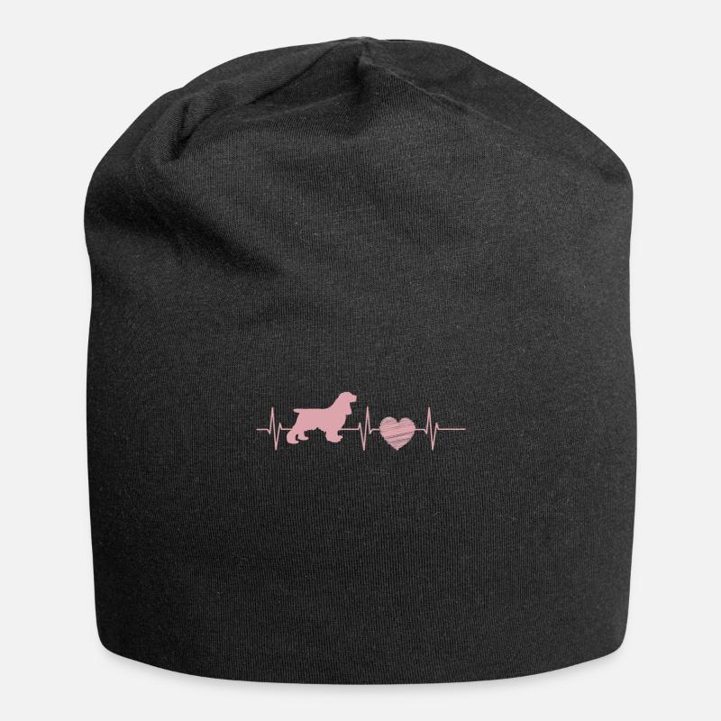 Cocker Spaniel - Jersey Beanie - black