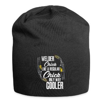 Schweißen Schweißer MIG Wig Schweißen Frauen - Jersey-Beanie - Schwarz - Vorne