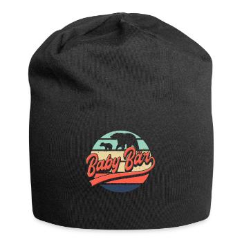 Baby Bear Gift Dad Bear Partner Look - Jersey Beanie - black - Front