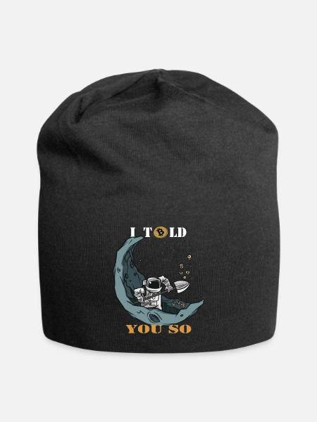 Bitcoin - Bonnet en jersey - noir