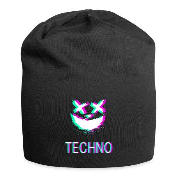 Techno Rave Festival Synth Party Emma Glitch - Bonnet en jersey - noir - Devant