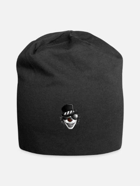 Clown mit Sonnenbrille - Jersey-Beanie - Schwarz