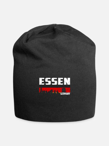 Essen City Essen skyline - Jersey Beanie - black