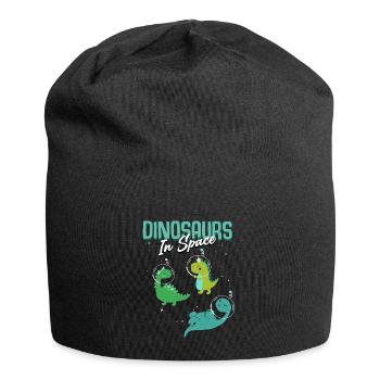Dino enfants - Bonnet en jersey - noir - Devant