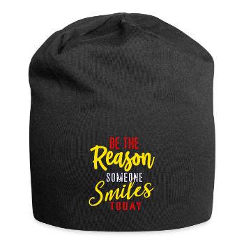 Inspiring Quote Positive Sayings Encouragement - Jersey Beanie - black - Front