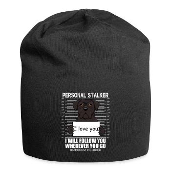 Drôle de perséker personnel - Super Cane Corso - Bonnet en jersey - noir - Devant