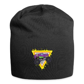 Monster Truck Awesome... Monster Truck - Jersey-Beanie - Schwarz - Vorne