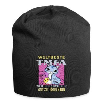 tmfa beste liebe tier tierarztpraxis tierfreund - Jersey-Beanie - Schwarz - Vorne