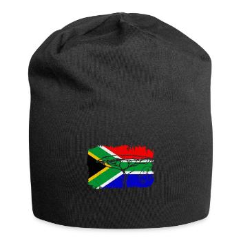 South Africa Flag - Jersey Beanie - black - Front