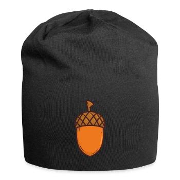 Acorn Oak Tree - Jersey Beanie - black - Front