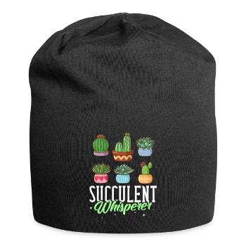 Succulent Cactus Cactus Aloe Vera Agave - Jersey Beanie - black - Front