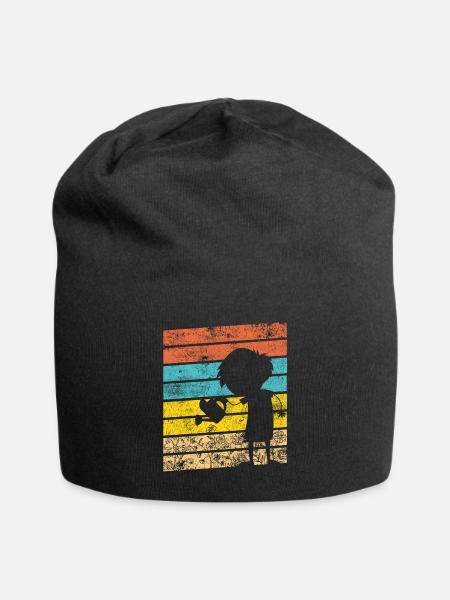 Blumen Gießen Garten Gärtner - Jersey-Beanie - Schwarz
