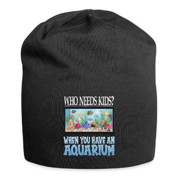 Aquarium Fish Aquaristic Ornamental Fish Gift - Jersey Beanie - black - Front