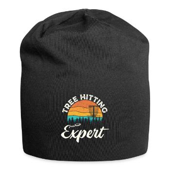 Disc Golf | Discgolf Discgolfspieler Geschenk - Jersey-Beanie - Schwarz - Vorne
